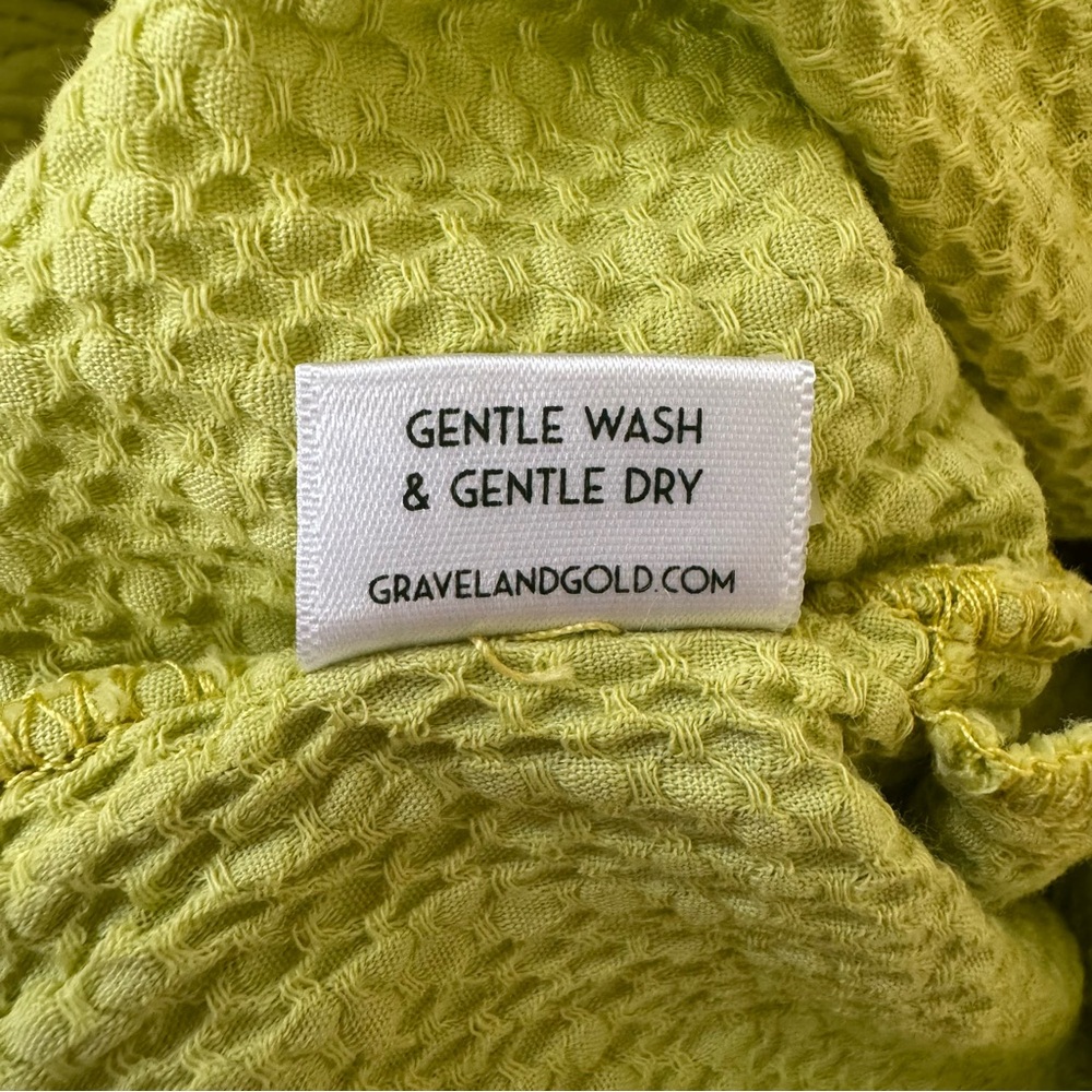 GRAVEL & GOLD Essi Drawstring Short in “Endive” Lime Green Colorway, Size M (2) - Picture 16 of 16